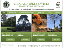 Tablet Screenshot of midgardtrees.co.uk